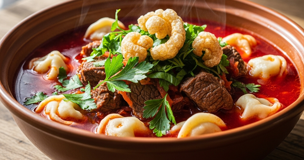 Тот самый Полтавский борщ с галушками: секрет «бабушкиного» вкуса и наваристого бульона