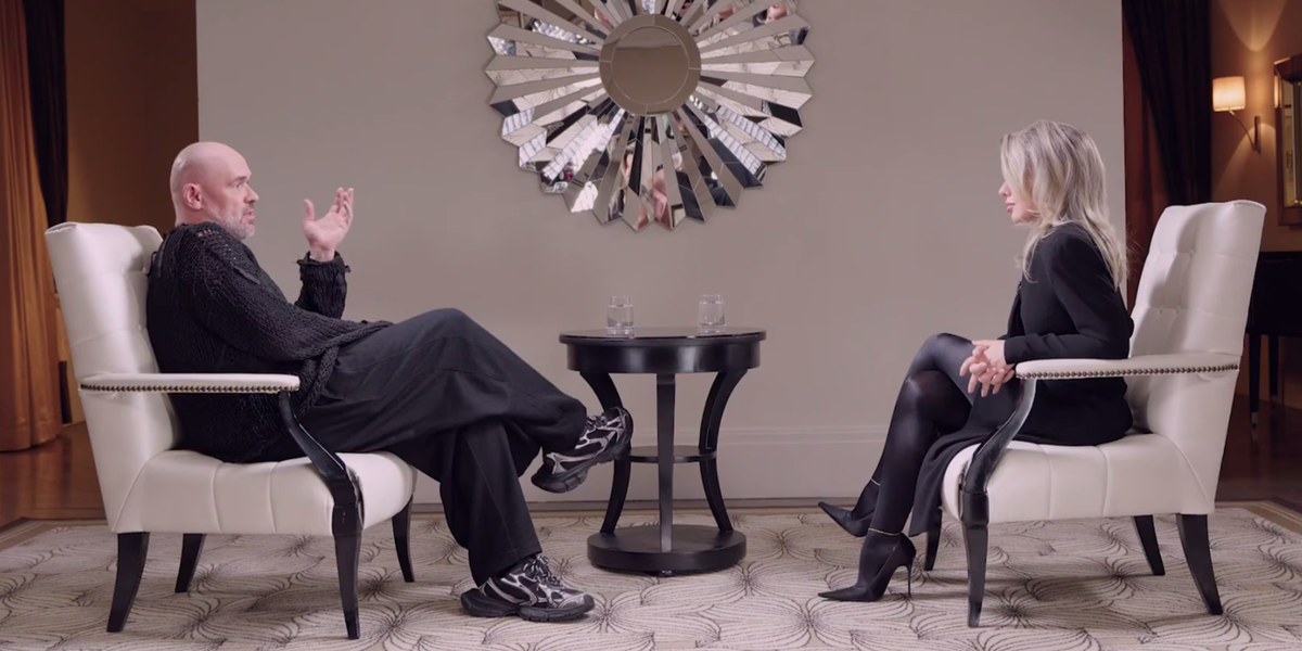 Максим Аверин и Надежда Стрелец. Фото: кадр из интервью