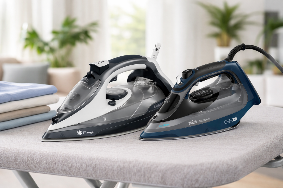 Silanga ST500 Ultra и Braun TexStyle 9 SI9682 steam iron