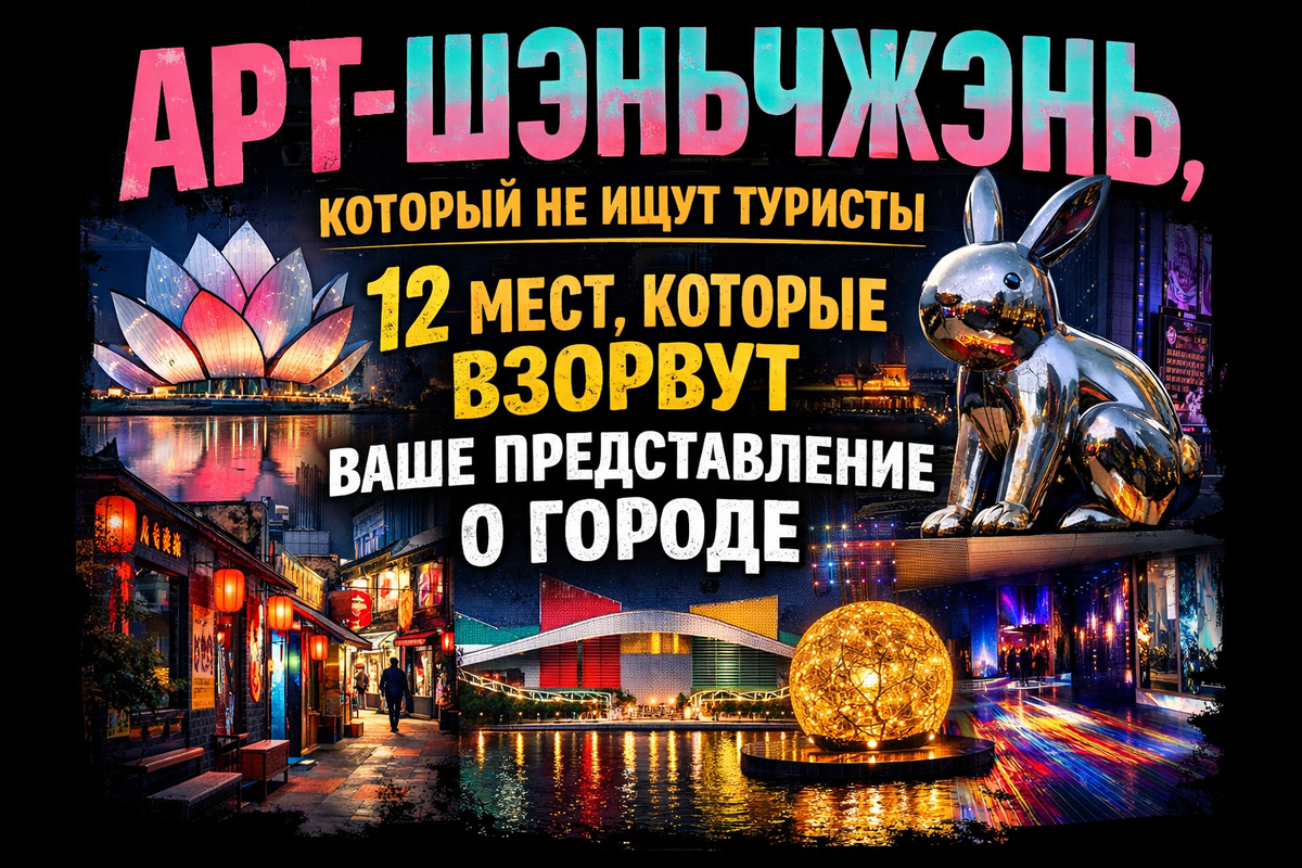 Арт‑Шэньчжэнь, который не ищут туристы: 12 мест, которые взорвут ваше представление о городе