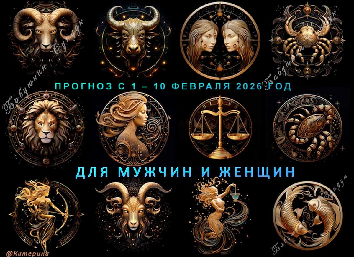 Гороскоп по знакам Зодиака (1–10 февраля 2026)