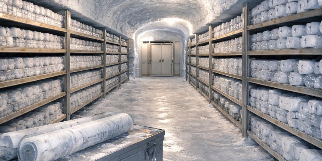 Ученые прячут данные в ледяном хранилище на краю Земли.