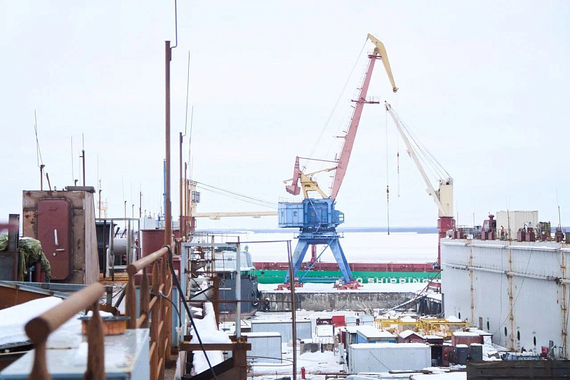 "Красная Кузница" продолжает реализацию инвестпроекта по строительству нового дока / Фото: Правительство Архангельской области  📷
