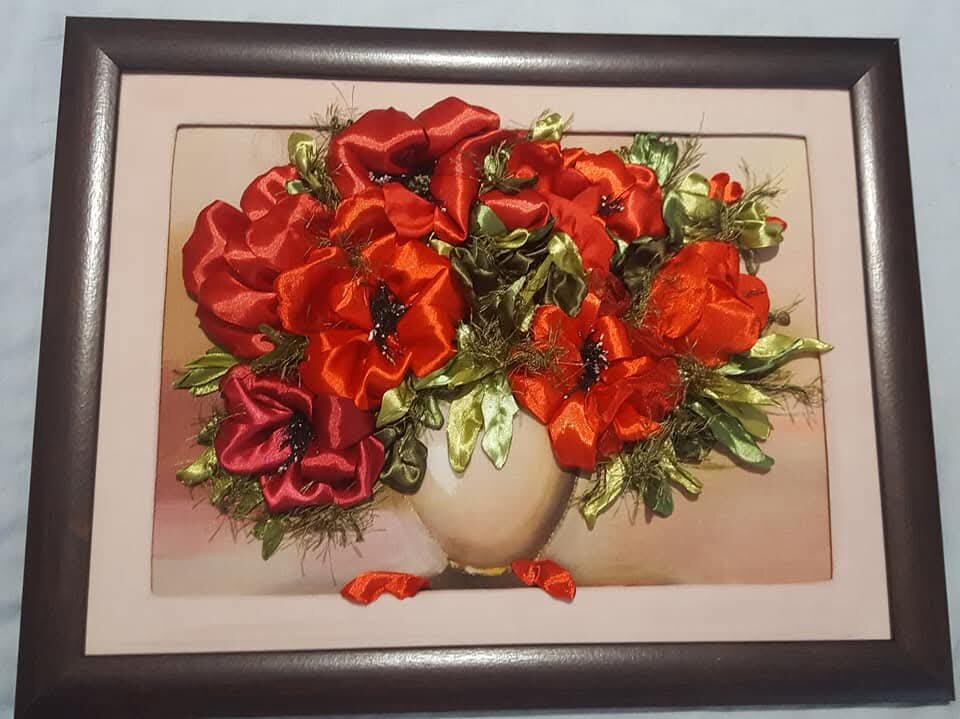 Картина " Красные маки ". Работа и фотография мои. 