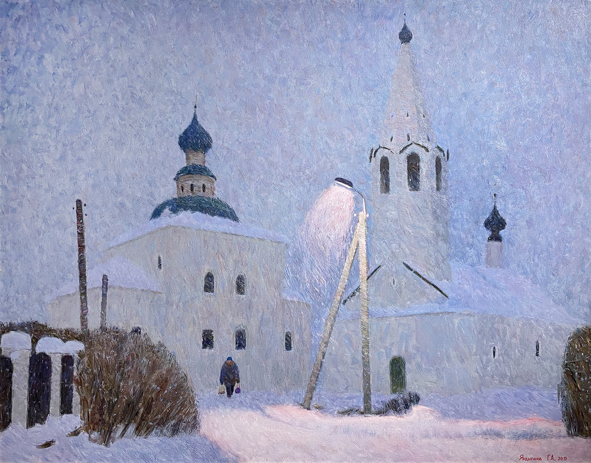 © Геннадий Яндыганов. Вечером. Холст, масло. 2019.