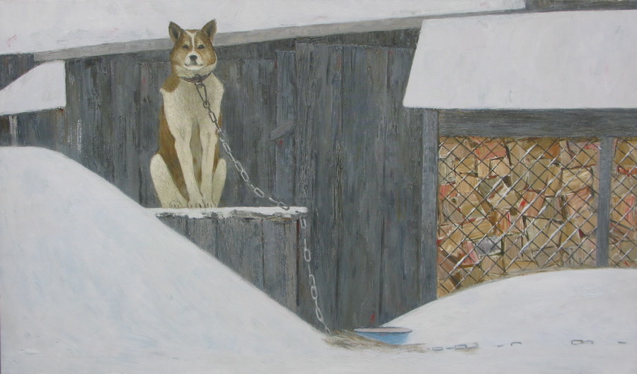 © Геннадий Яндыганов. Из сер. «На родной земле». Холст, масло.