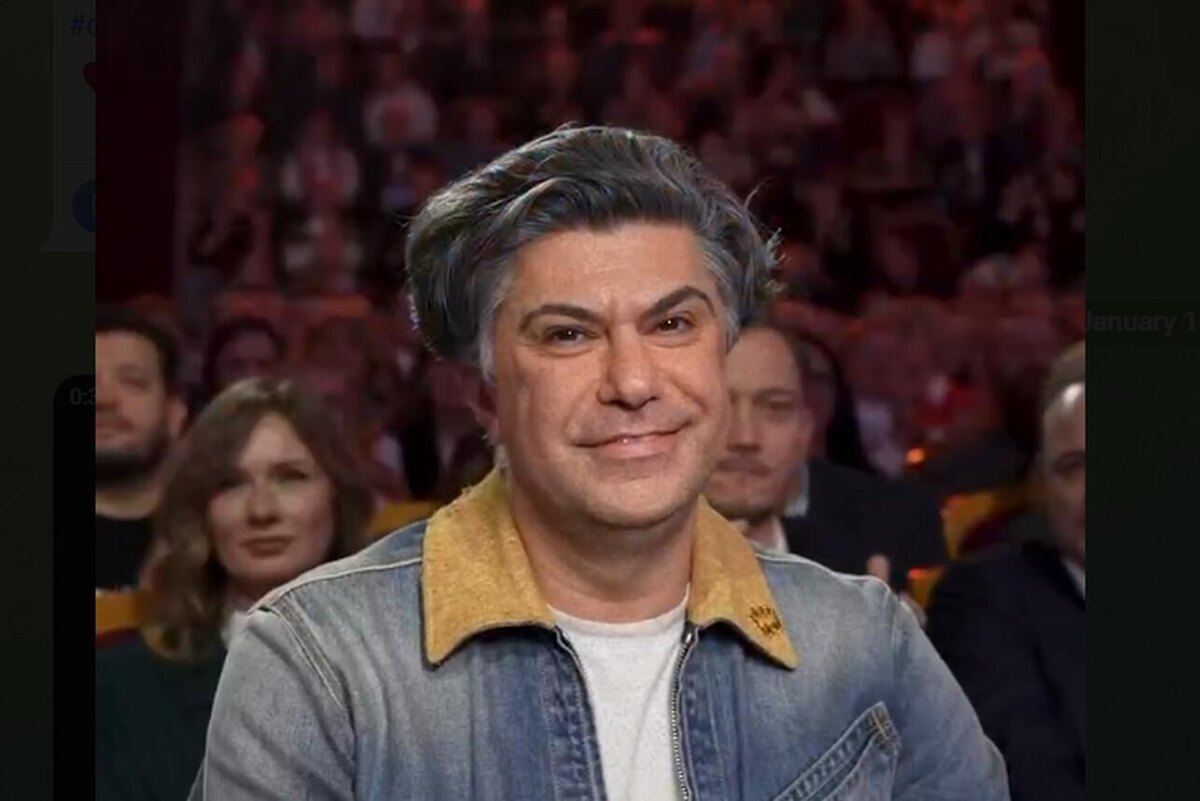    Николай Цискаридзе в жюри КВН. кадр передачи.