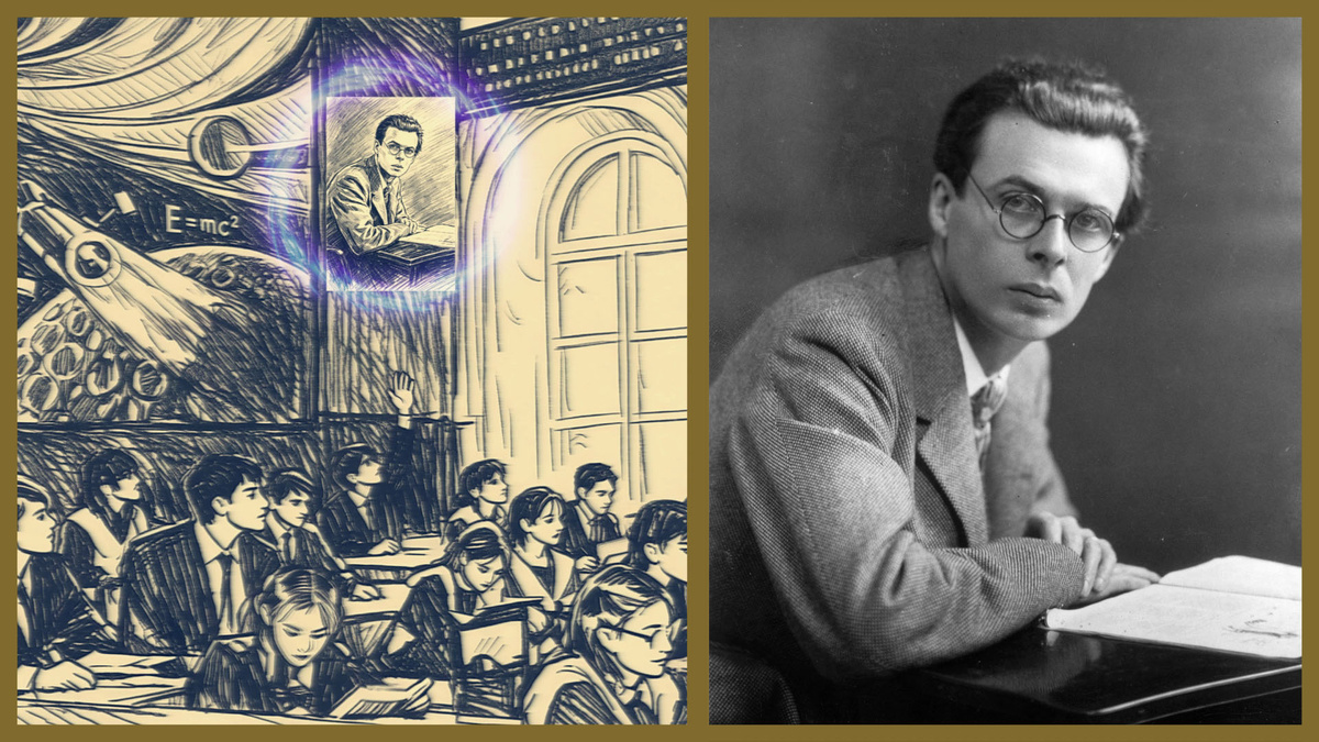 Олдос Хаксли (Aldous Huxley) — английский прозаик, писатель-фантаст, новеллист и философ; автор романа-антиутопии «О дивный новый мир».