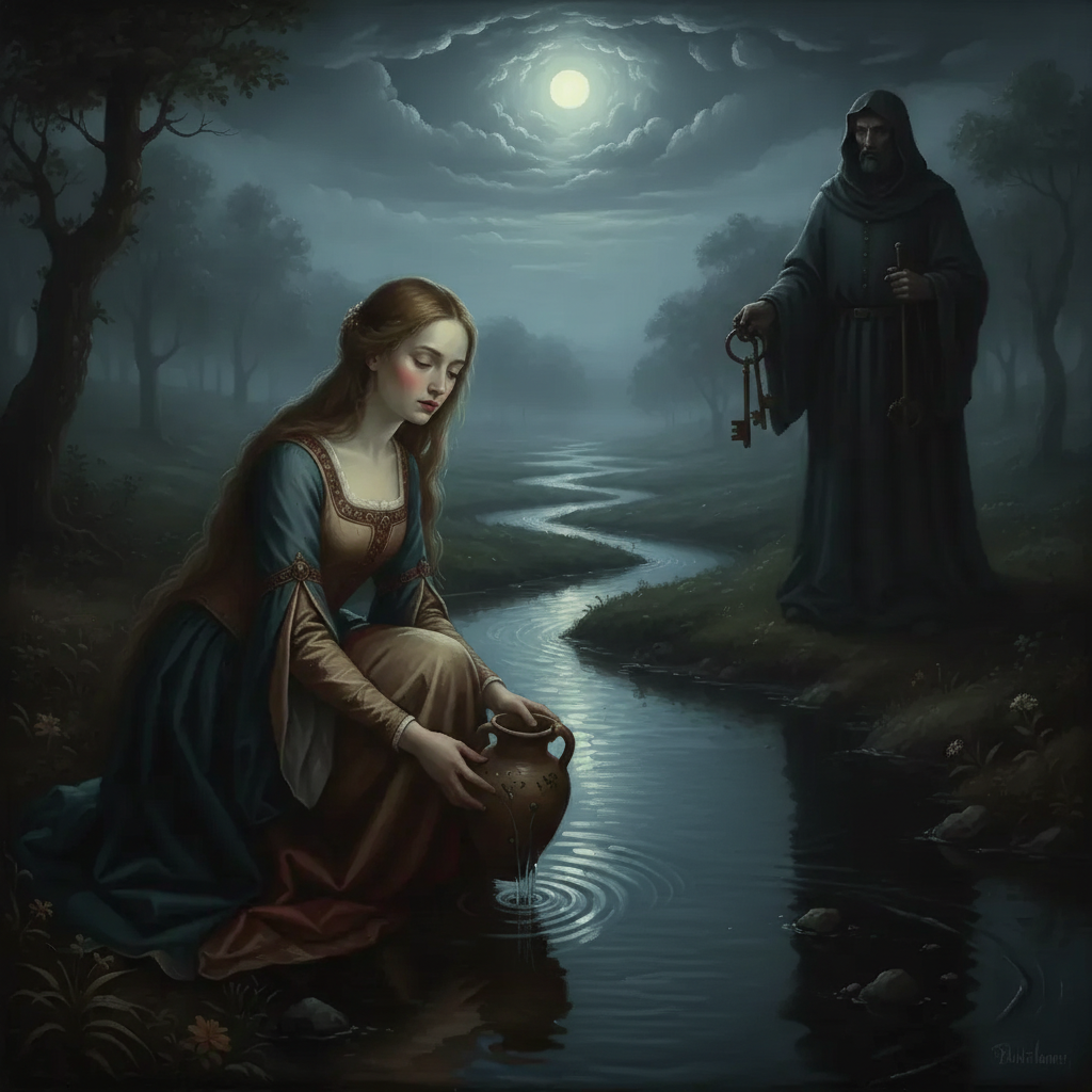 Строгий отец и дочь.