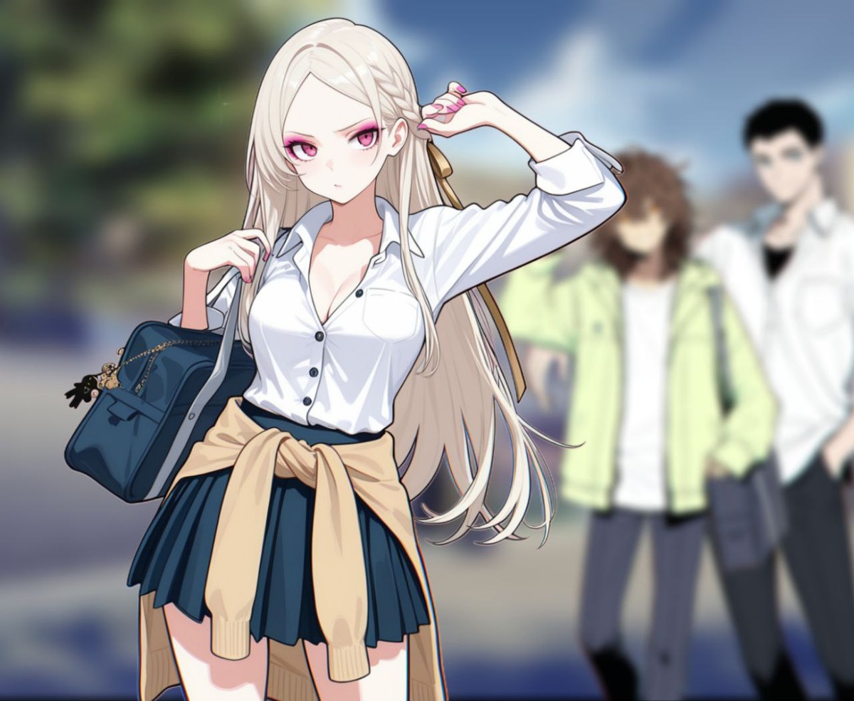 Персонажи ранобэ "Запутались мизинцы..."