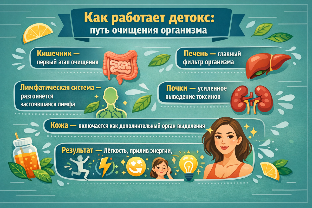 Как работает детокс: путь очищения организма