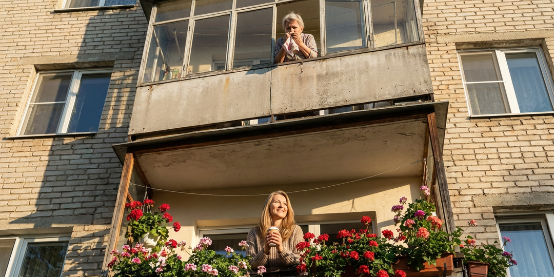 Соседка сверху каждый день вытряхивала грязные коврики на мое чистое белье. Мой «ароматный» сюрприз с селедкой отучил её навсегда