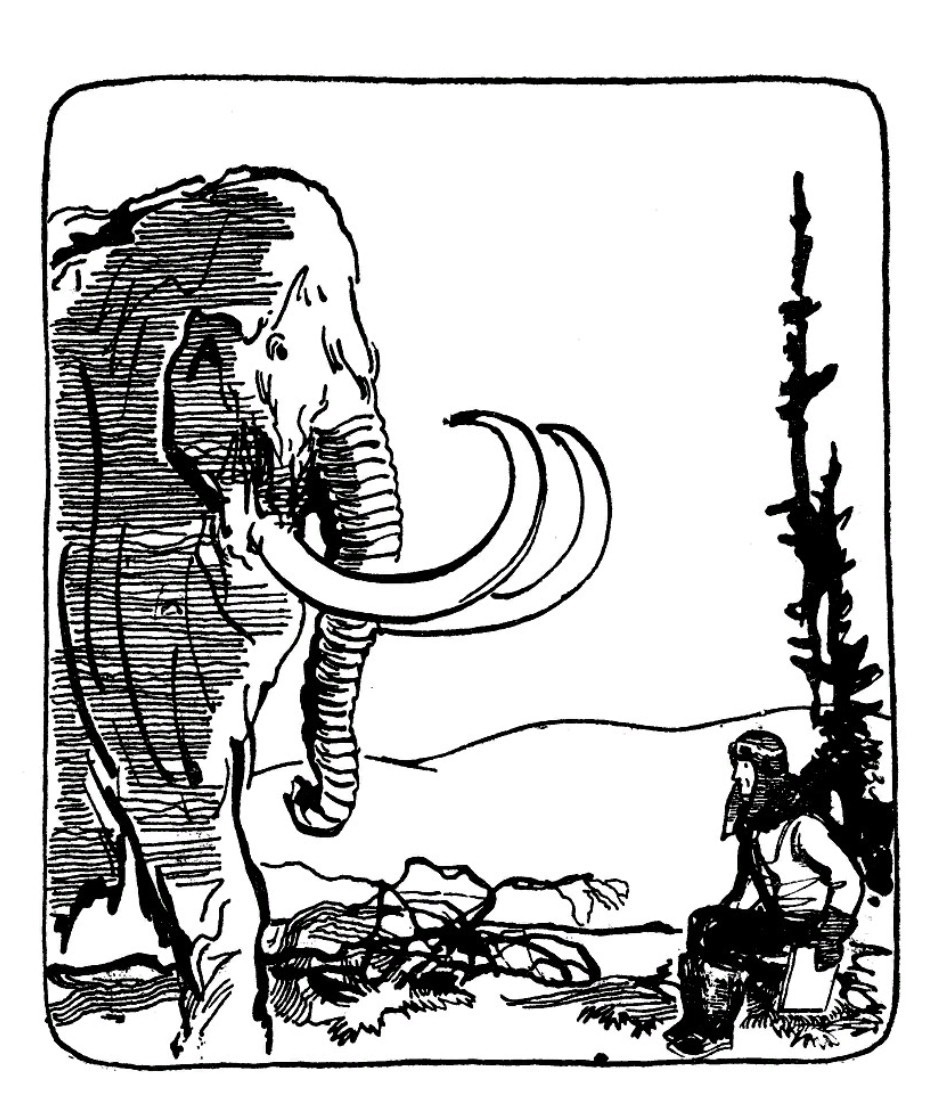 Иллюстрация к сборнику С. Гансовского "Шаги в неизвестное". ДЛ, 1963. Художник Л. Бирюков.