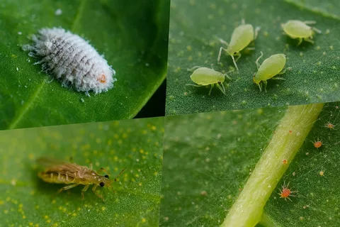 Вредители: мучнистый червец, жук-долгоносик, тля, паутинный клещ.