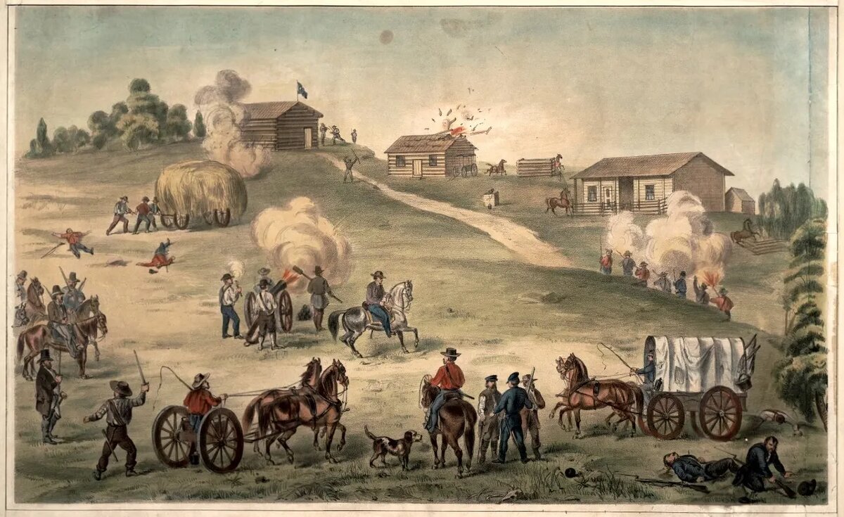 Сражение при Гикори-Пойнт, 1856 г. 