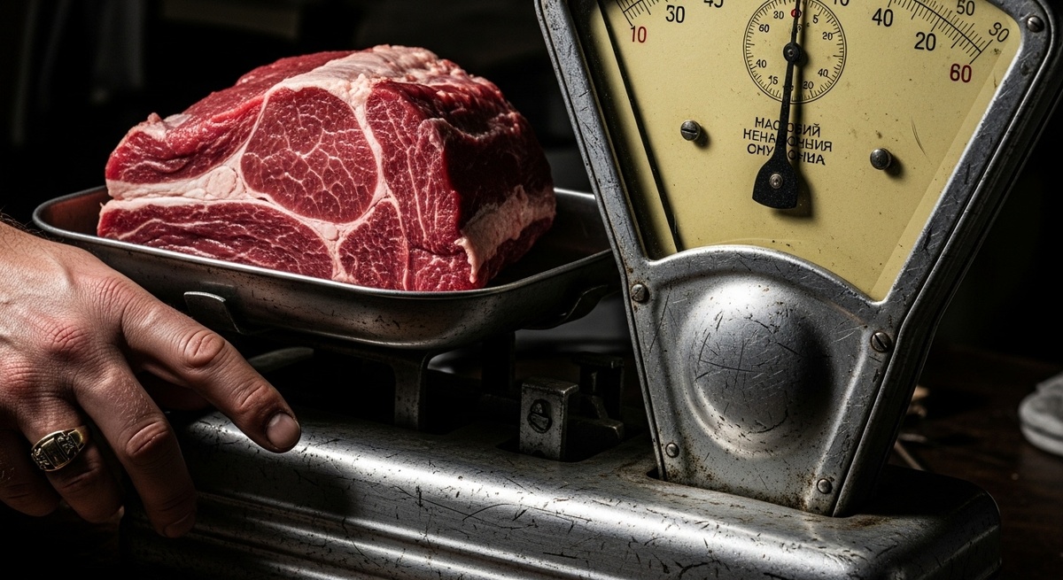 Визуализация главного инструмента обогащения — легкое движение пальца превращало граммы в рубли, а рубли — в подпольные состояния.