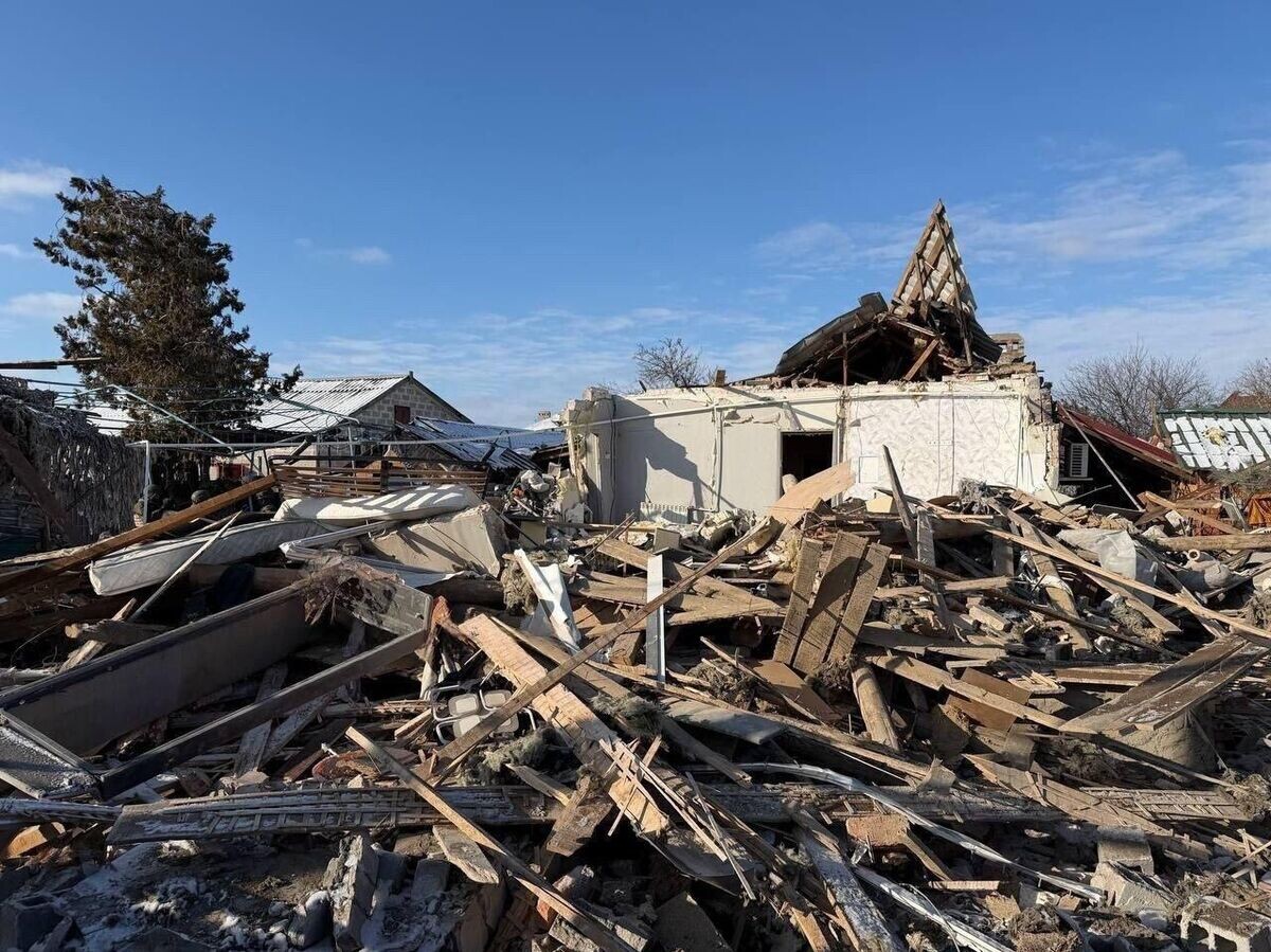    Последствия украинской атаки по Сартане в ДНР | © Фото : Telegram-канал Родиона Мирошника