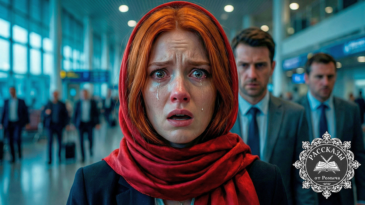 Молодая женщина в аэропорту осознает, что ее план раскрыт