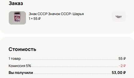 Скриншот из профиля автора