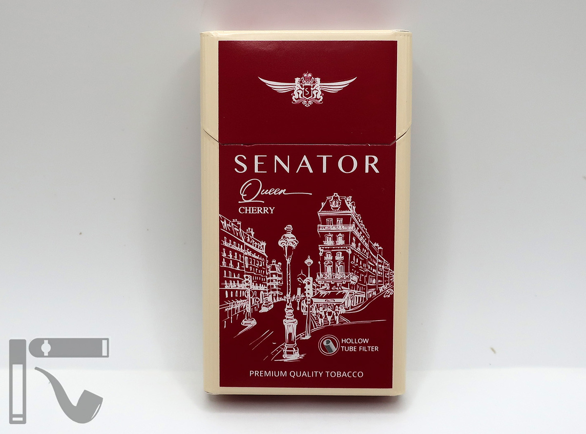 Сигареты Senator Queen Cherry. Фото: © канал "Уголок Курильщика"