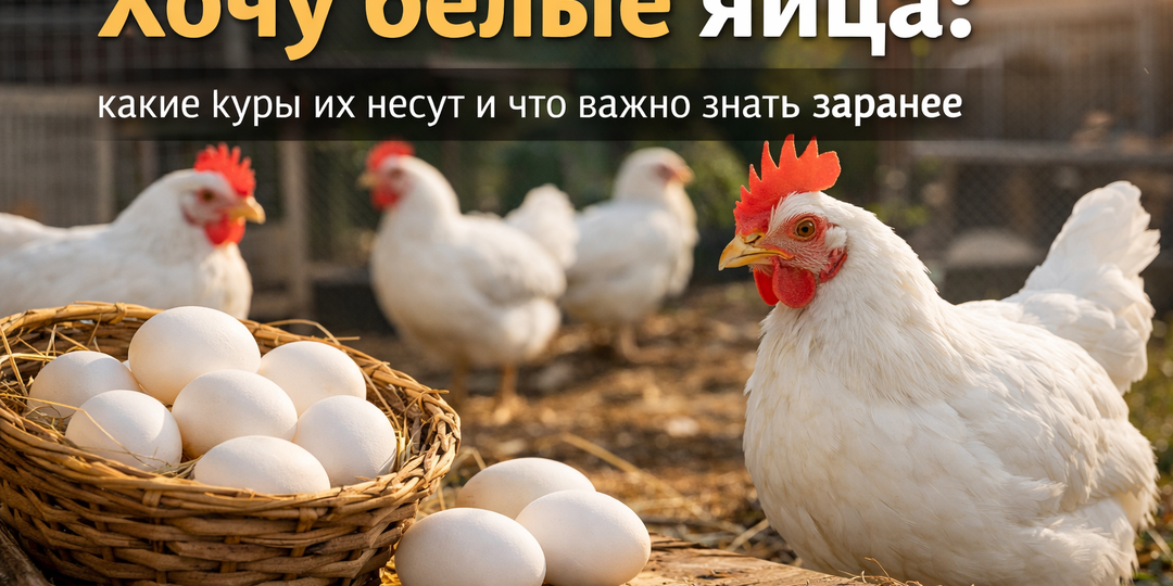 Хочу белые яйца: какие куры их несут и что важно знать заранее