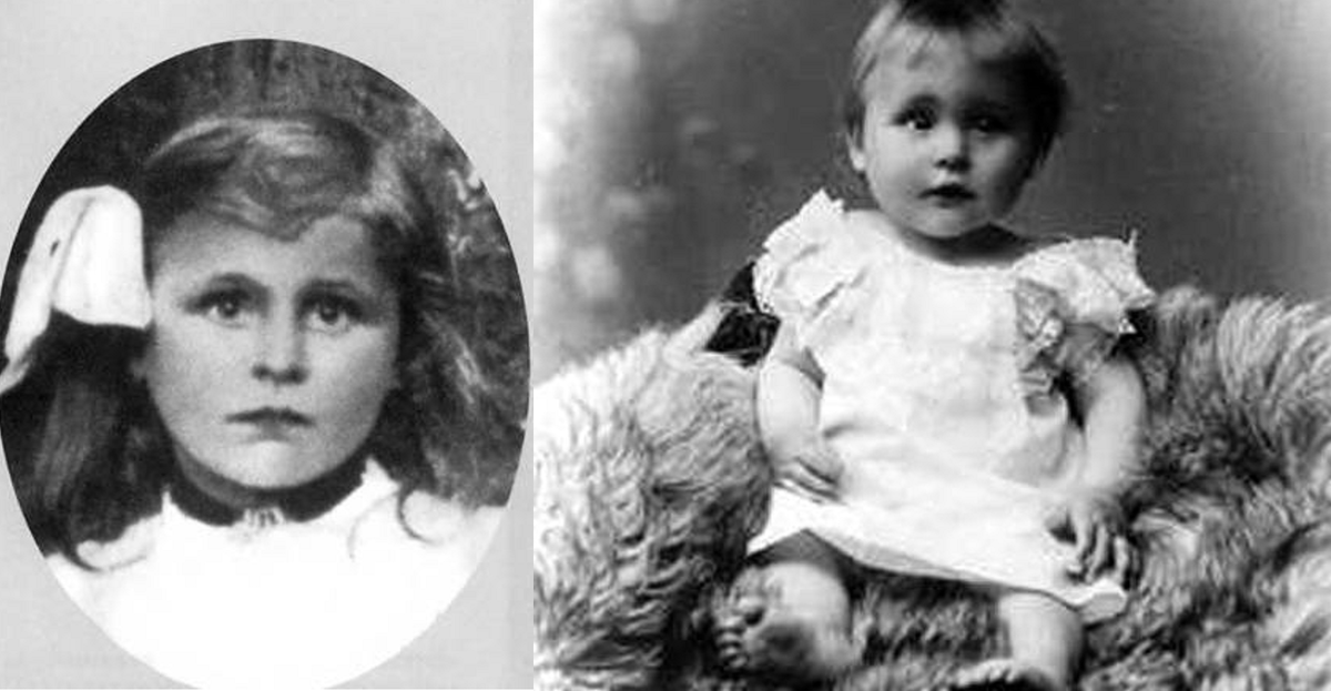 Лени в детстве 