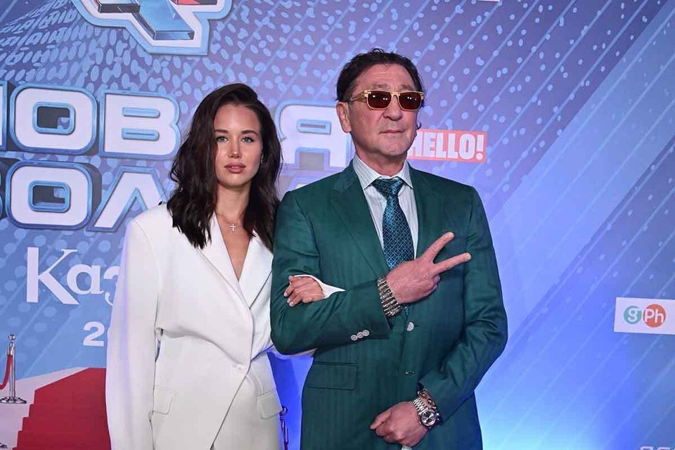    Певец Григорий Лепс и модель Аврора Киба Михаил ФРОЛОВ