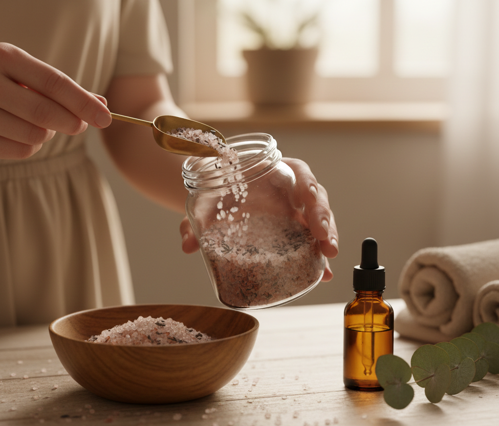 Магия натуральных ингредиентов: смешиваем морскую соль с эфирными маслами для домашнего SPA-ритуала»