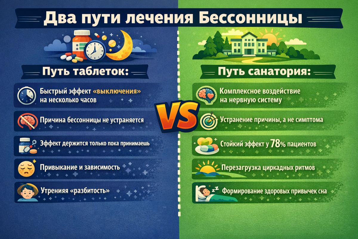 Два пути лечения бессонницы