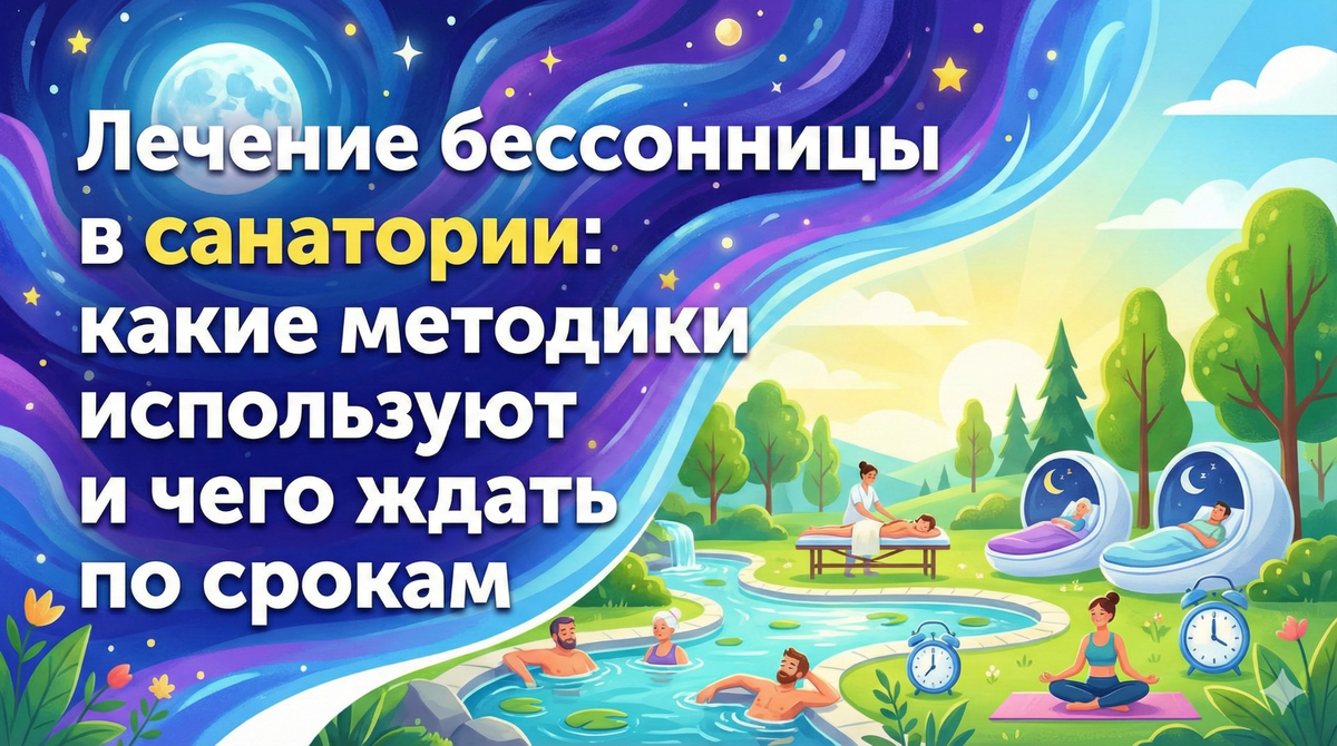 Лечение бессонницы в санатории: какие методики используют и чего ждать по срокам