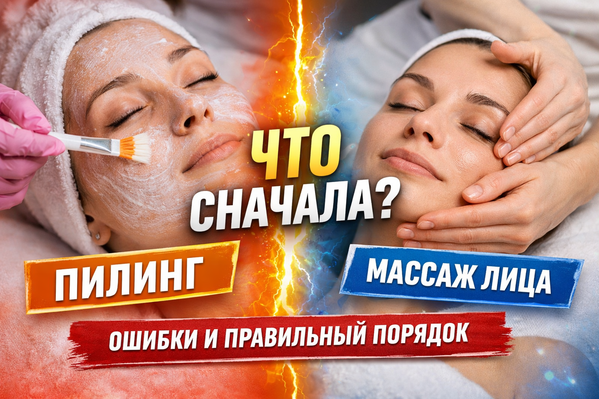 Пилинг или массаж лица. Что сначала