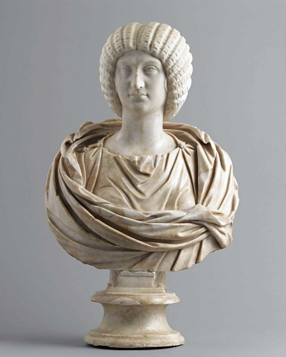 Бюст Юлии Домны, Роман, ок. 193-210 гг. н.э. Источник: Лувр.