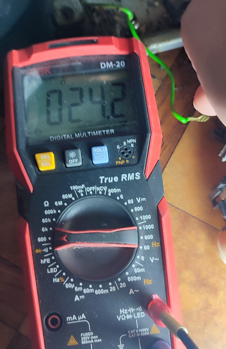 Сопротивление рабочей обмотки