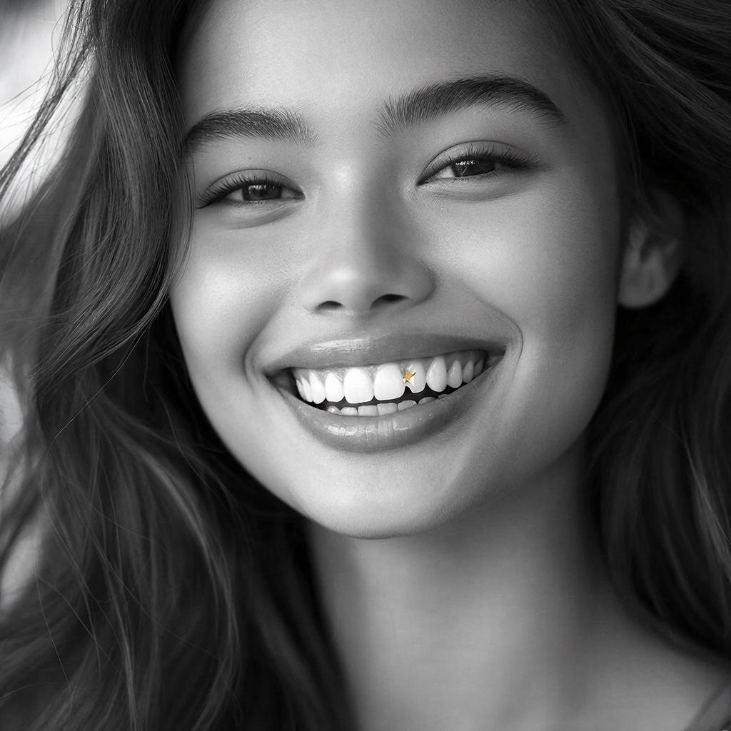 На самом деле звездочка была прямо в центре зуба. Но ИИ даже не мог такого представить.