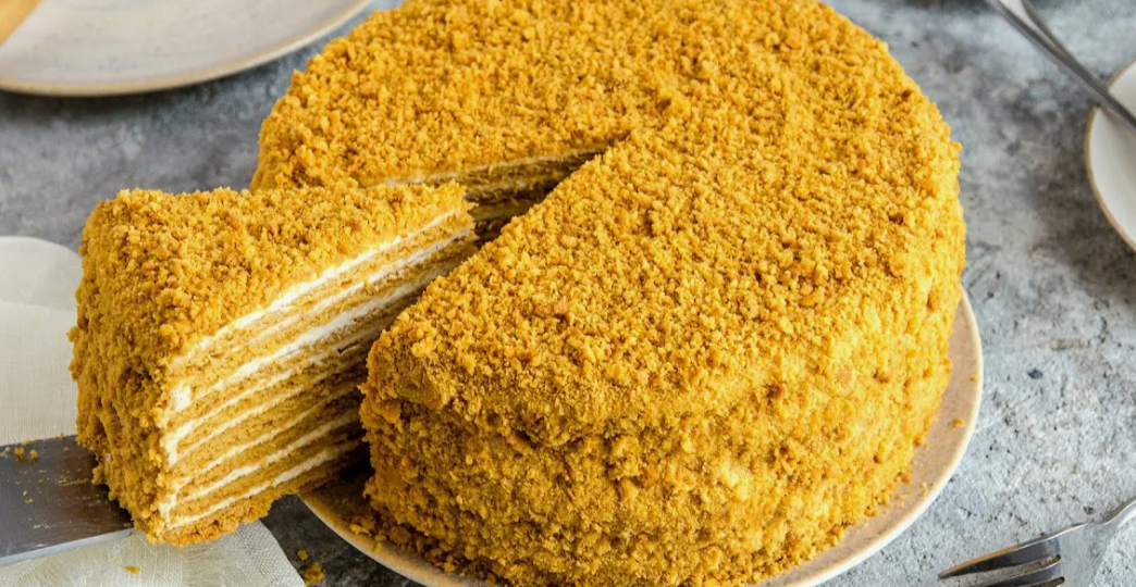 «Быстрый Медовик» — нежный тортик с вареным тестом