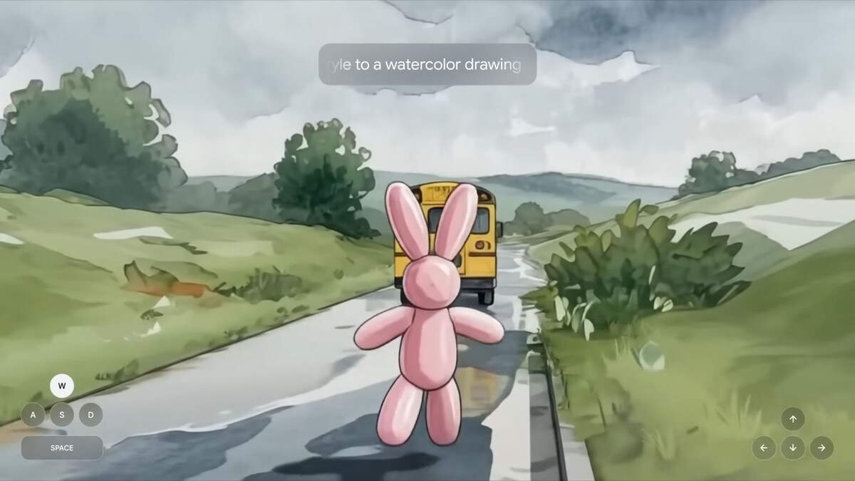 Мир созданный в Project Genie (кадр из официальной видео-презентации)