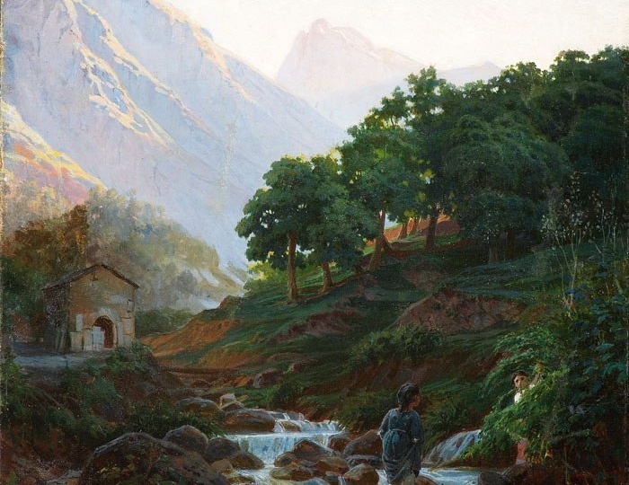 Пейзажи русских художников XIX века: Н. Н. Ге «Каррара», 1868 год