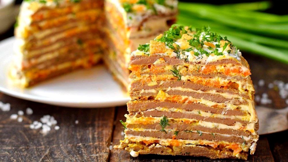 Печёночный торт