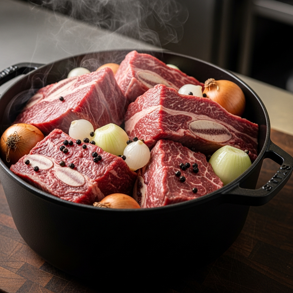 Процесс варки телятины: залог прозрачного и ароматного бульона