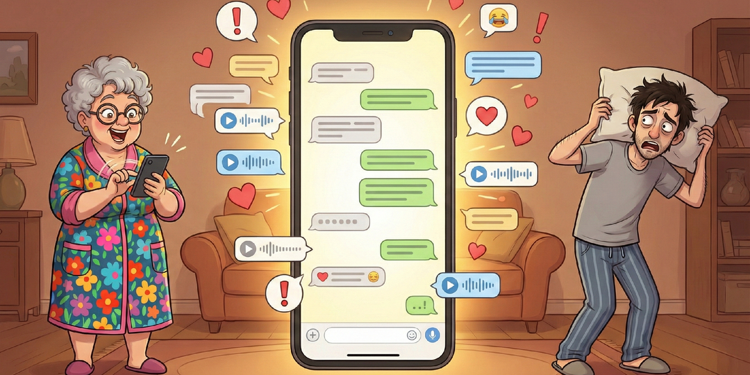 Тётя освоила мессенджеры. Моя жизнь больше не та