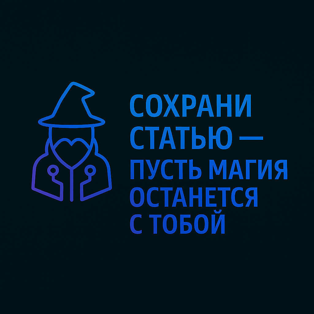 Сохрани статью - пусть магия останется с тобой.