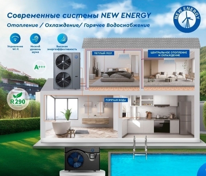 Воздушные тепловые насосы New Energy