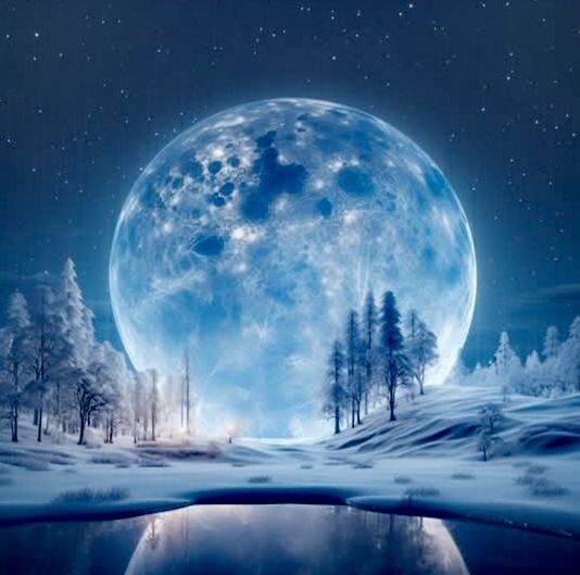 Снежное полнолуние февраля