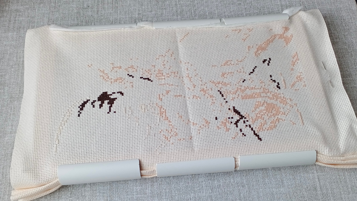 Девочка с лошадью, Золотое Руно (вышивка на конец января 2026)