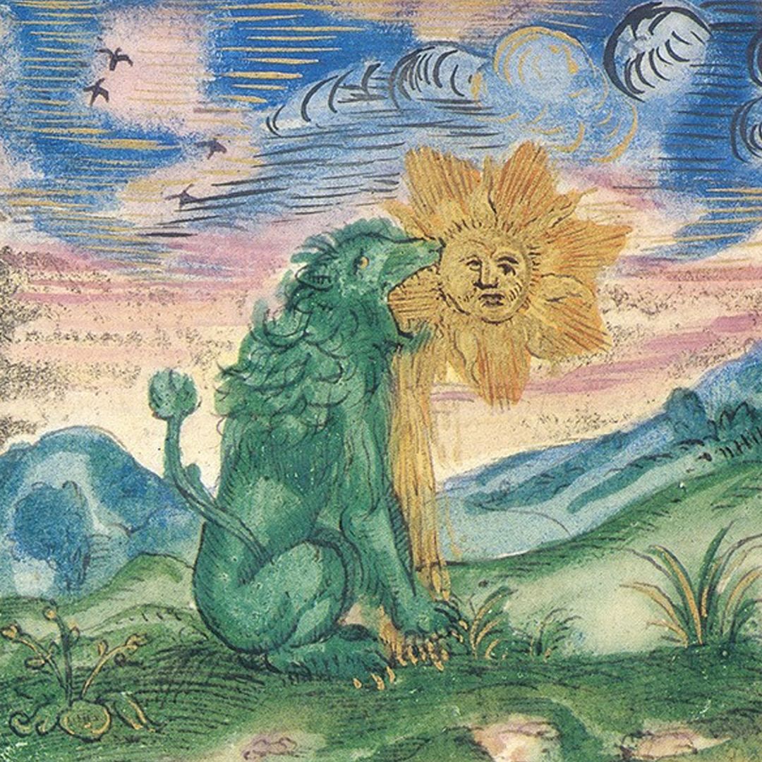 ▪️Миниатюра из манускрипта "Розарий философов". Любек, 1588. Британская библиотека.