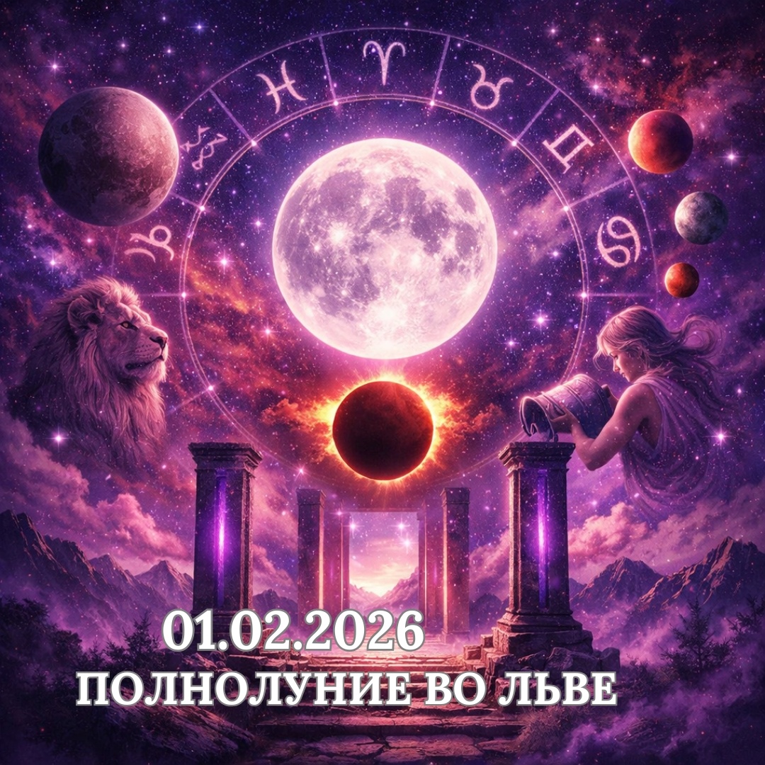 Полнолуние 01.02.2026 Астропрогноз. Астролог Екатерина Юдина 