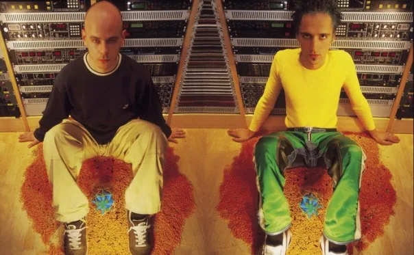 Брайан Дуганс и Гэрри Кобайн в 1991 году