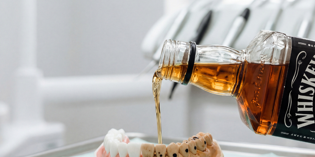 Влияние алкоголя на зубы.