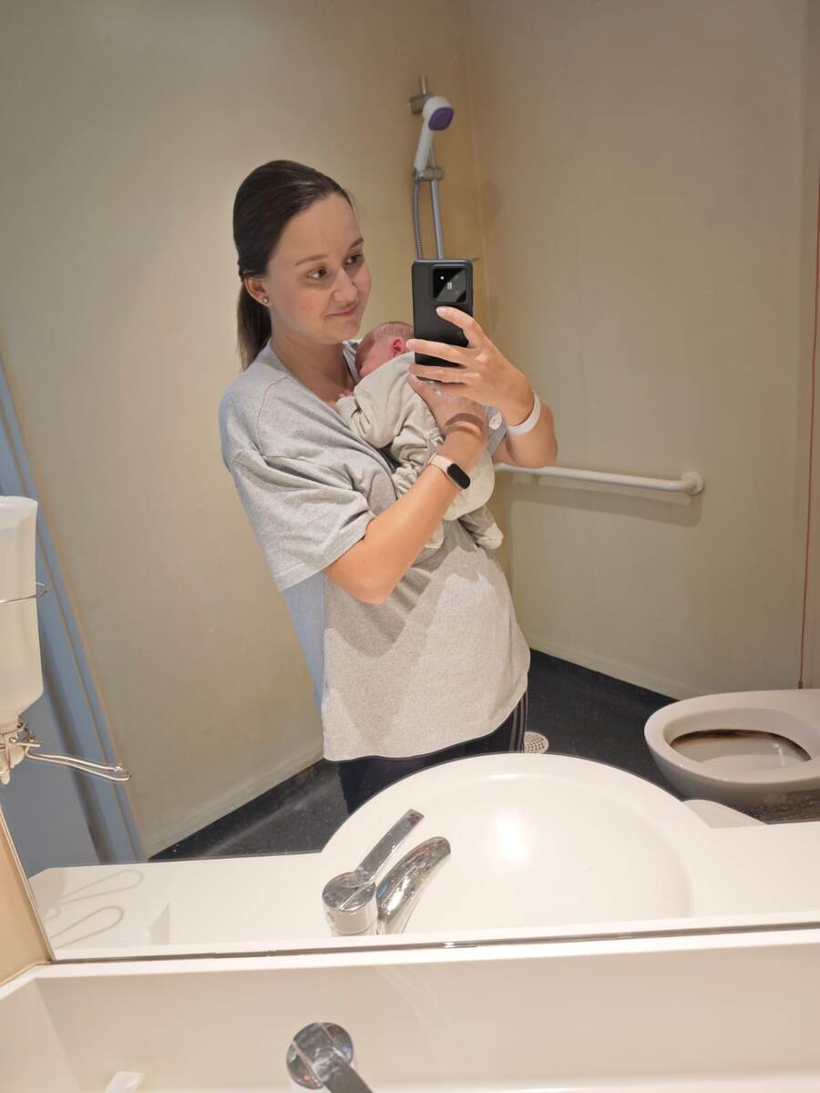 Мы с малюськой в роддоме