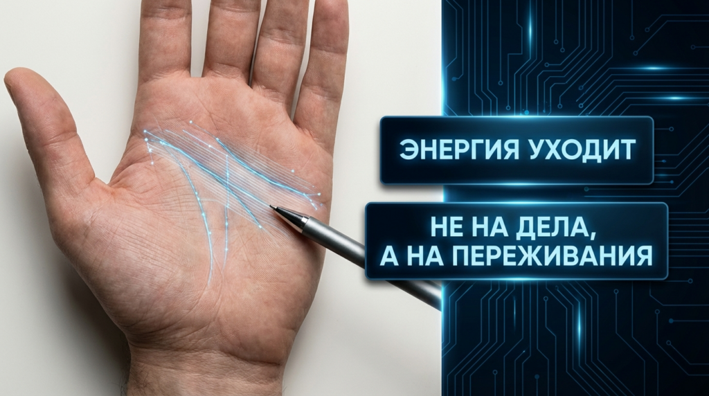    Диагностика энергетического состояния по линиям на руке admin